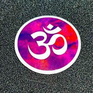 Ohm Hippie Trippy Psychedelic Lava Lamp 60s 70s Stoner Aesthetic Sticker